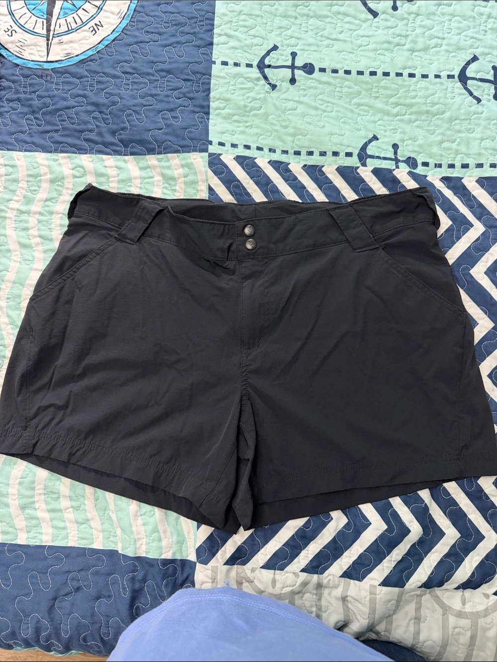 Women's Columbia PFG Black Outdoor Performance Shorts Size 18w